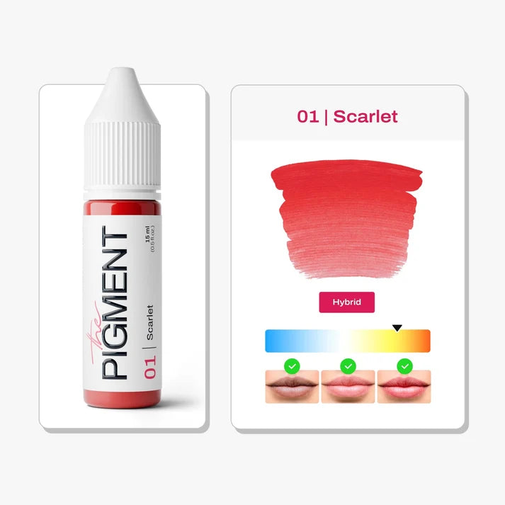The Pigment - Lips PMU Pigment - 01 Scarlet