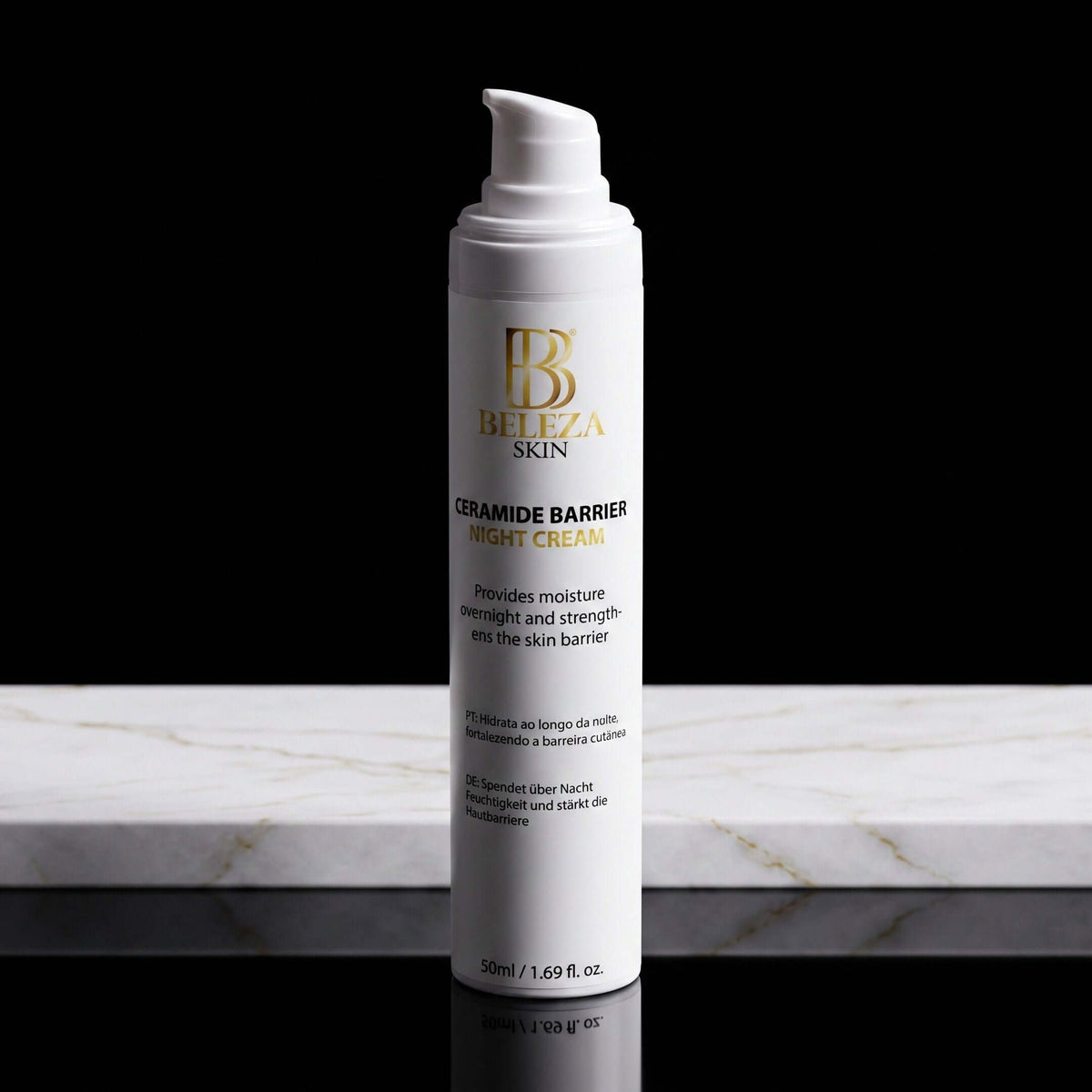 Creme de noite regenerador de ceramidas com manteiga de cacau e karité