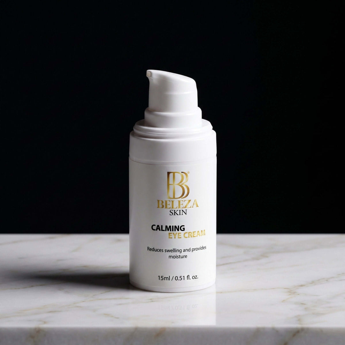 Creme de olhos calmante com 1% CBD e óleo de cânhamo para olheiras e bolsas