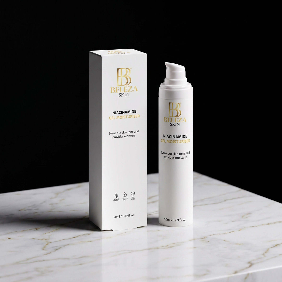 Gel hidratante com 5% niacinamida e ginkgo biloba para poros e oleosidade