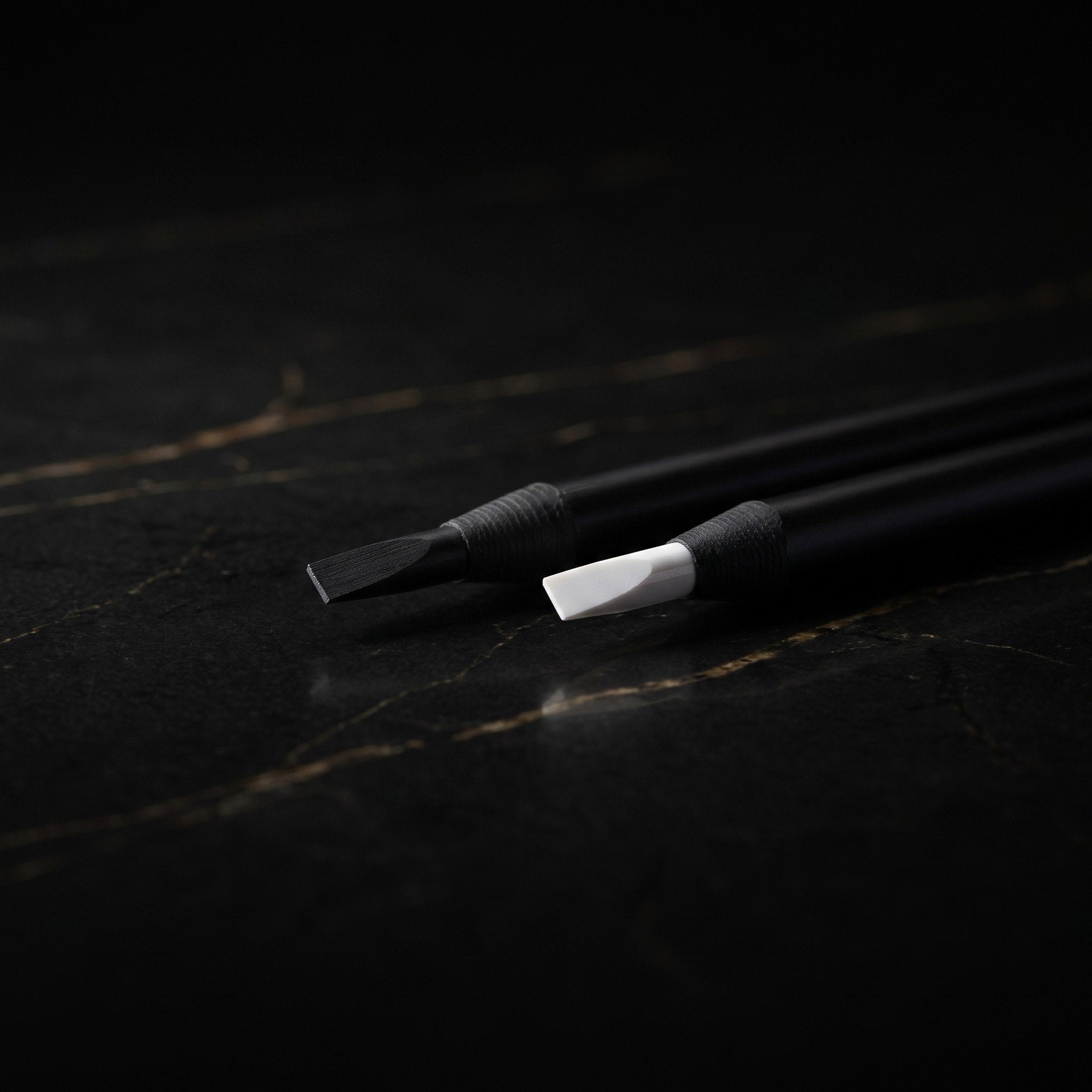 Lápis de mapeamento luxe branco e preto