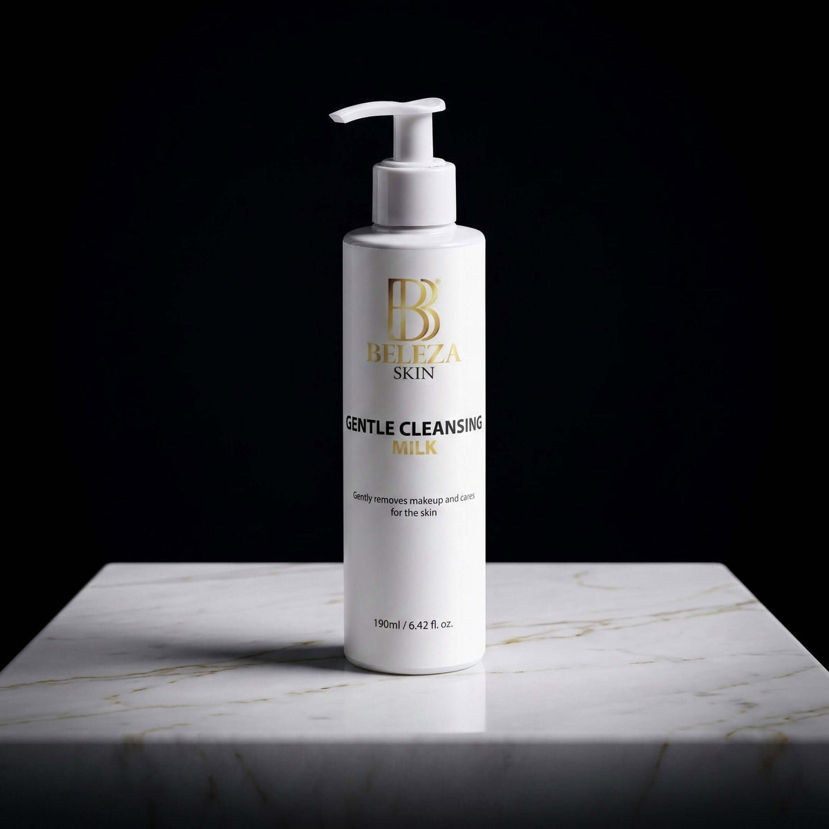 Leite de limpeza facial cremoso com manteiga de karité, argan e jojoba para pele seca