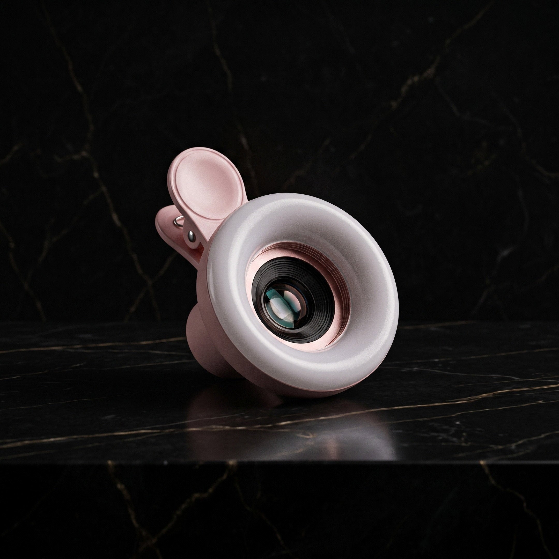 Lente macro com LED e bateria recarregável para smartphone, para fotos de micropigmentação