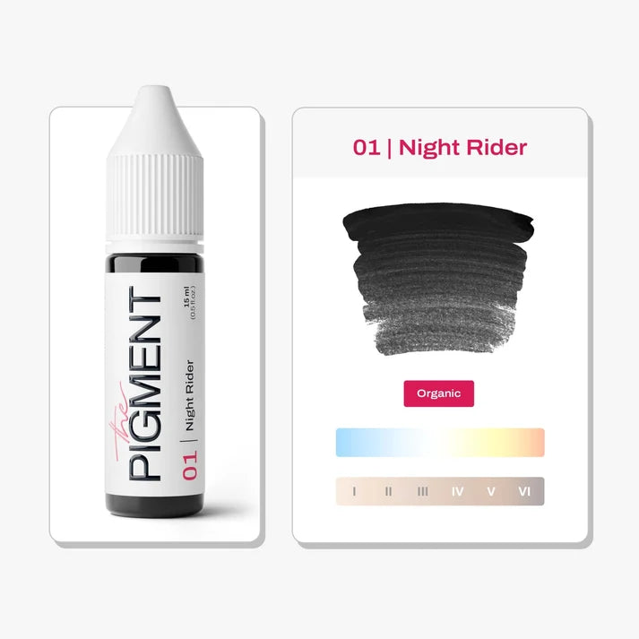 The Pigment - Eyeliner PMU Pigment - 01 Night Rider