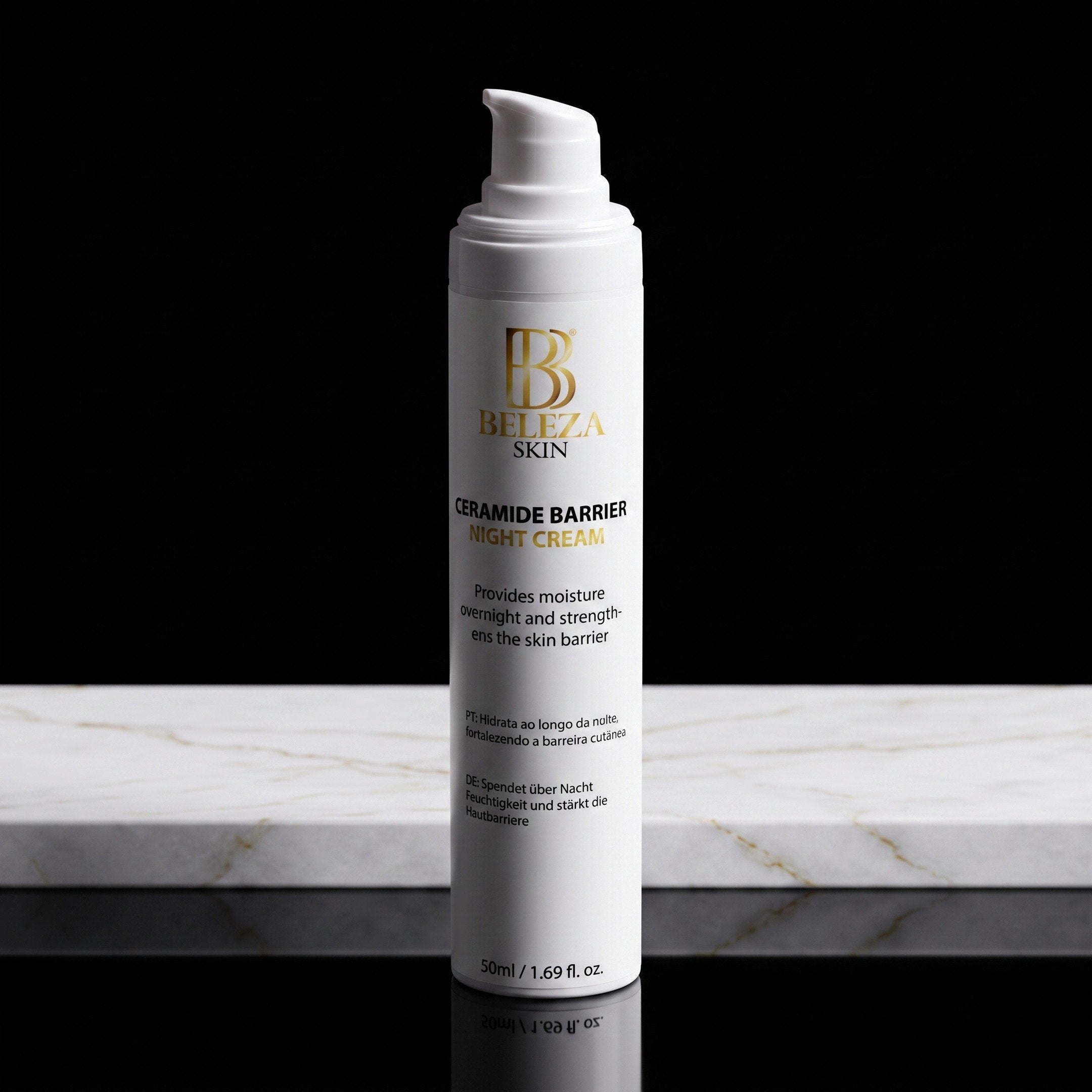 Creme de noite regenerador de ceramidas com manteiga de cacau e karité