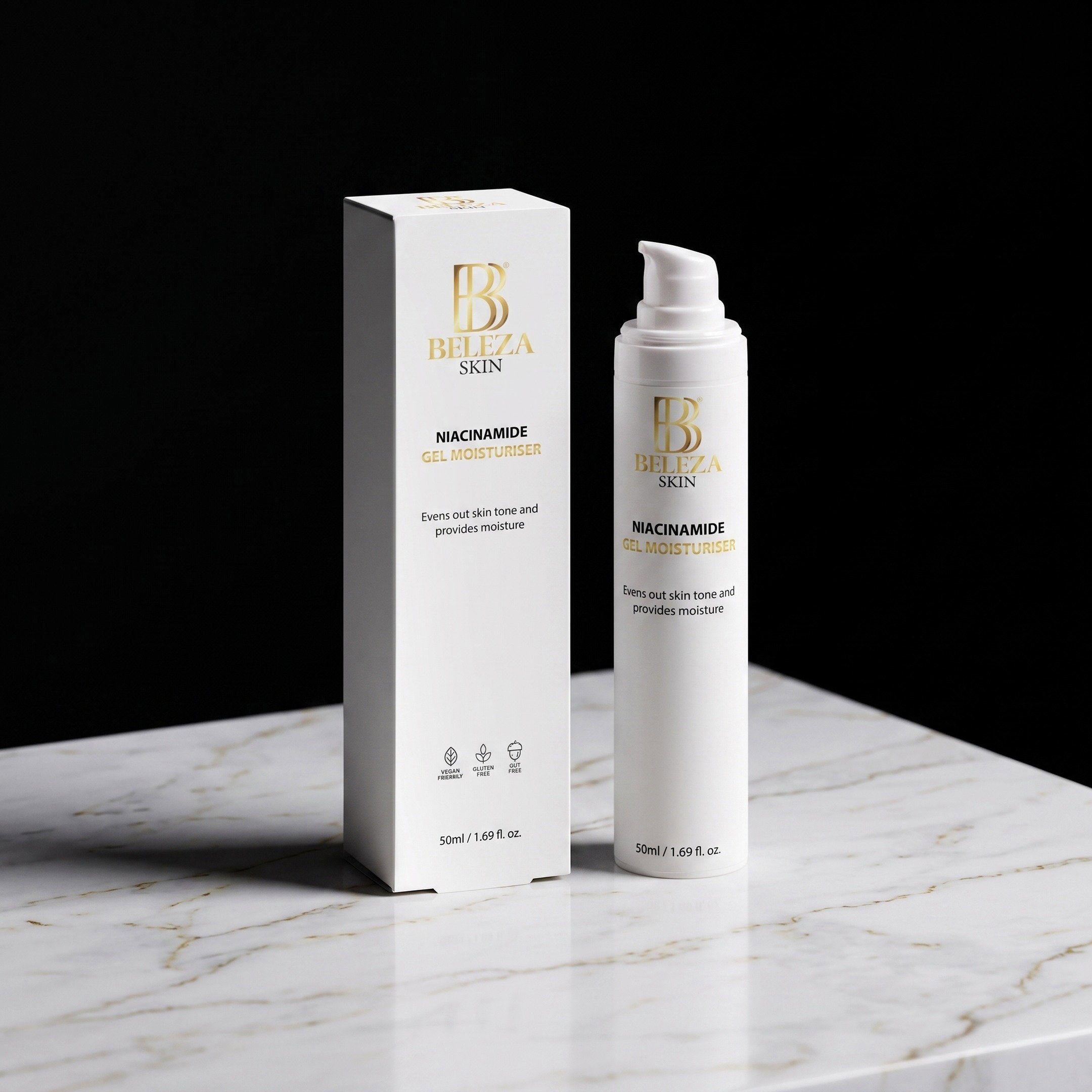 Gel hidratante com 5% niacinamida e ginkgo biloba para poros e oleosidade