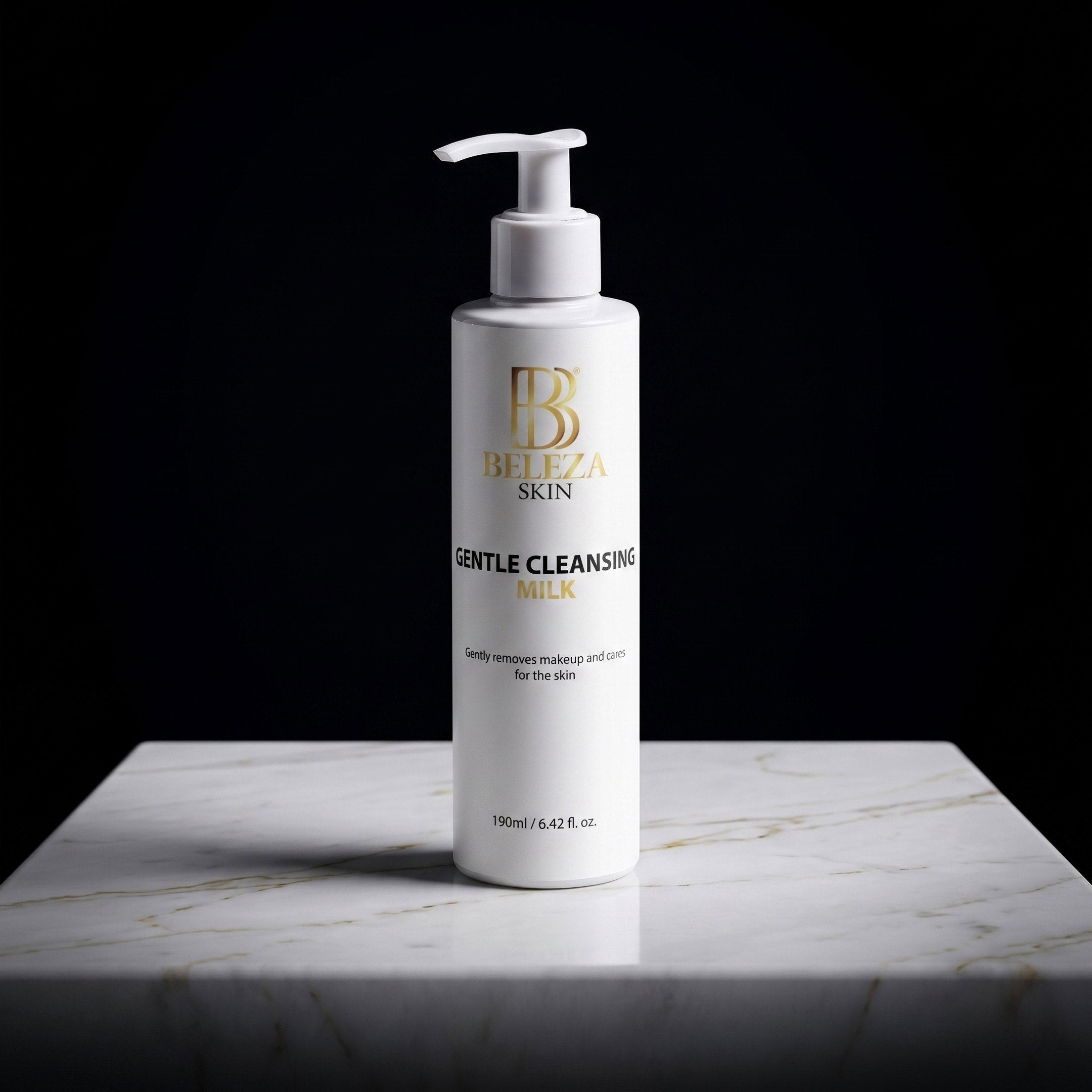 Leite de limpeza facial cremoso com manteiga de karité, argan e jojoba para pele seca