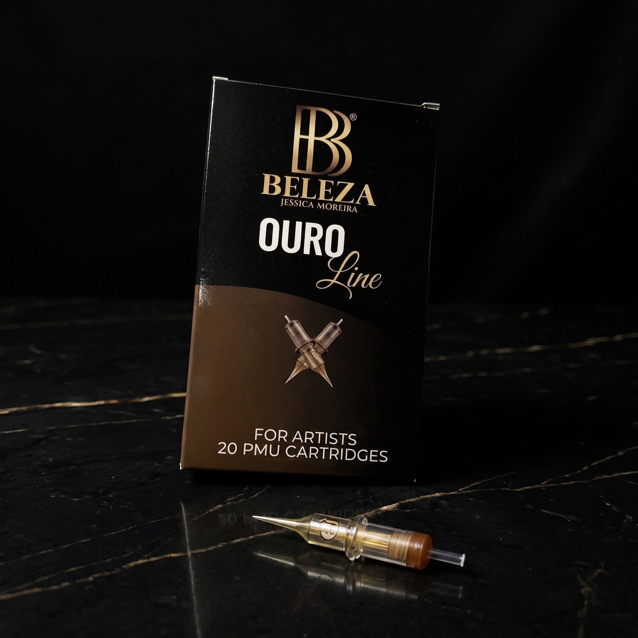 Módulos de agulhas Oro Line estéreis para sobrancelhas, lábios e eyeliner em micropigmentação