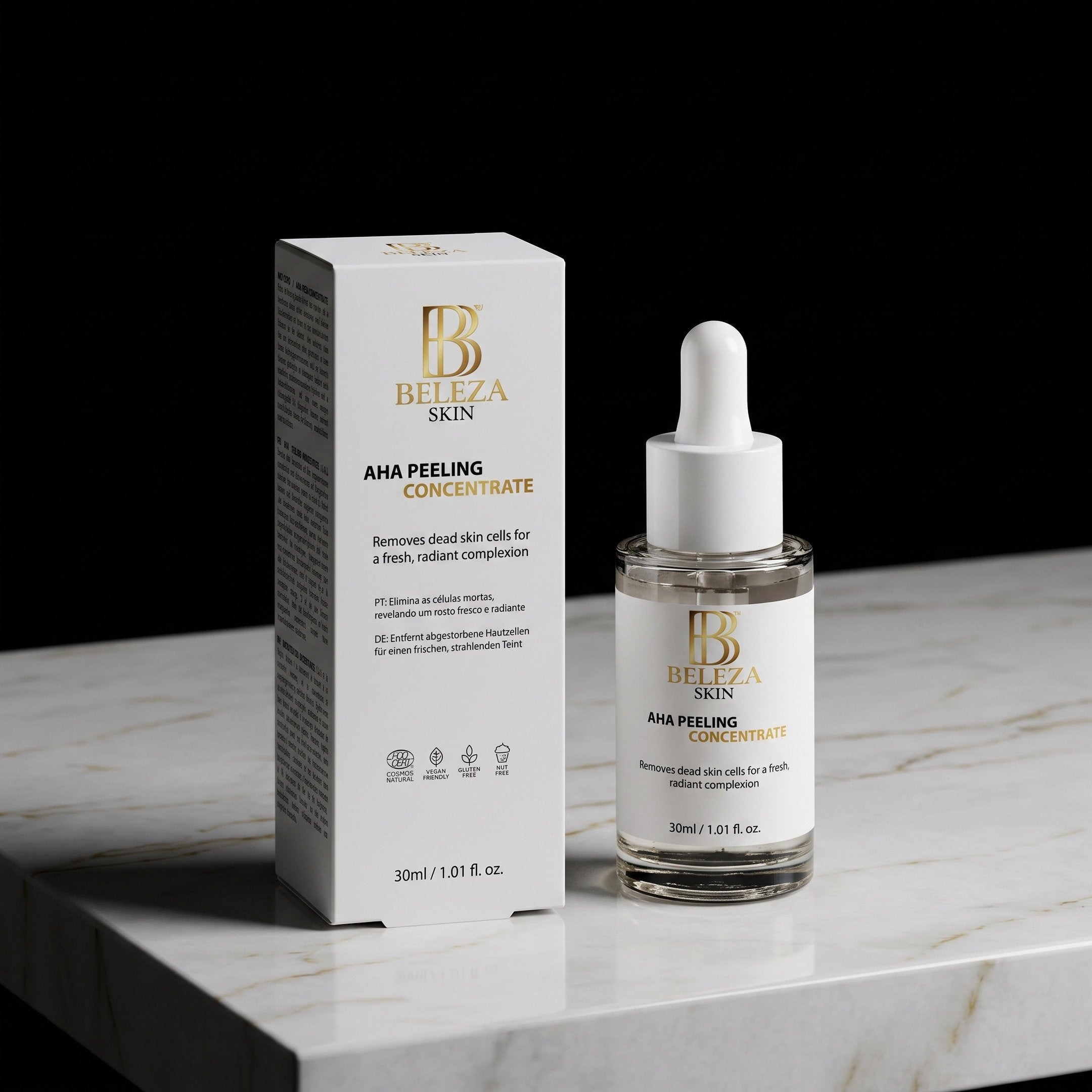 Peeling concentrado overnight com 10% ácido lático e ácido hialurónico