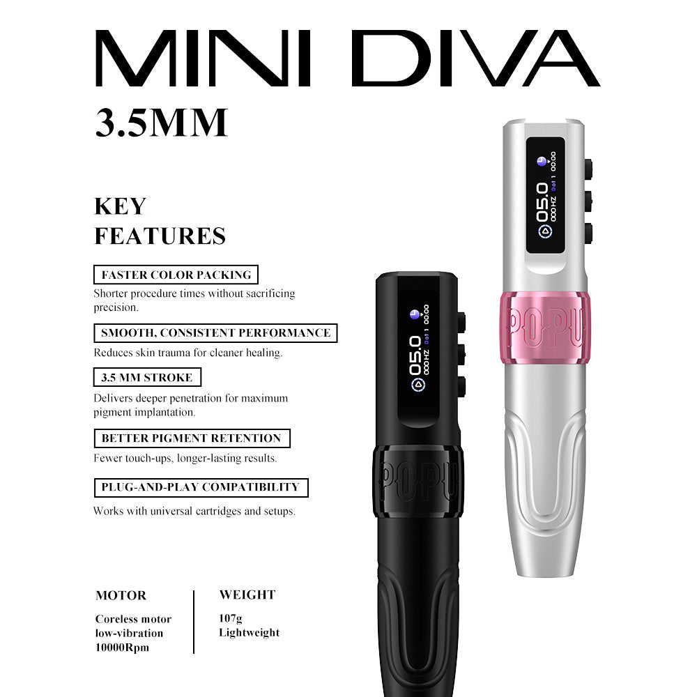 The Pigment - POPU - Mini Diva Machine 3.5mm - Black